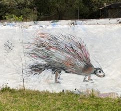 Porcupine wall painting