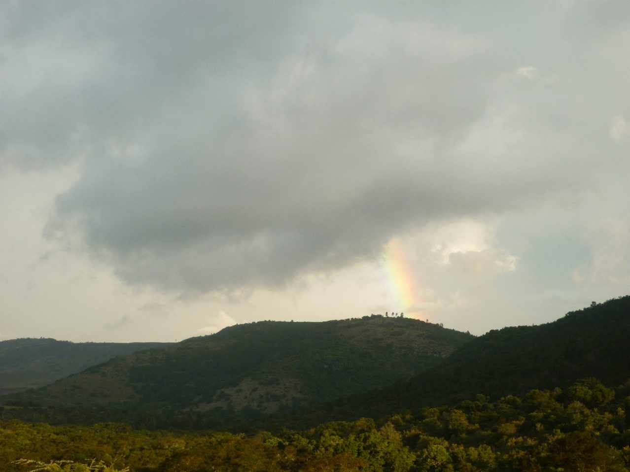 Rainbow over the hills